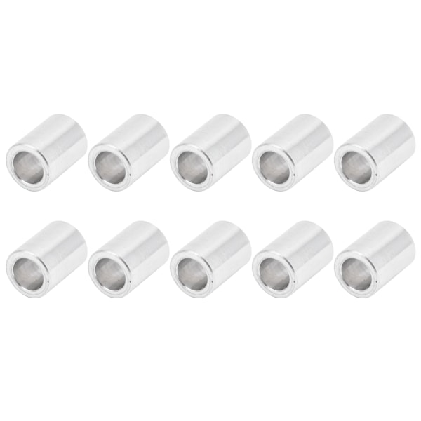 10 kpl alumiiniseoksesta valmistettu välike pyöreä kierteetön irrotustukitarvikkeet ulkohalkaisija 6 mm pitkä 6 mm