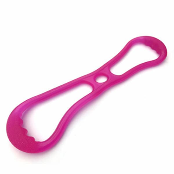 Åtta tecken Silikon Stretchbälte giftfritt Anti-damm Multifunktionellt Elastiskt Bälte Rosa