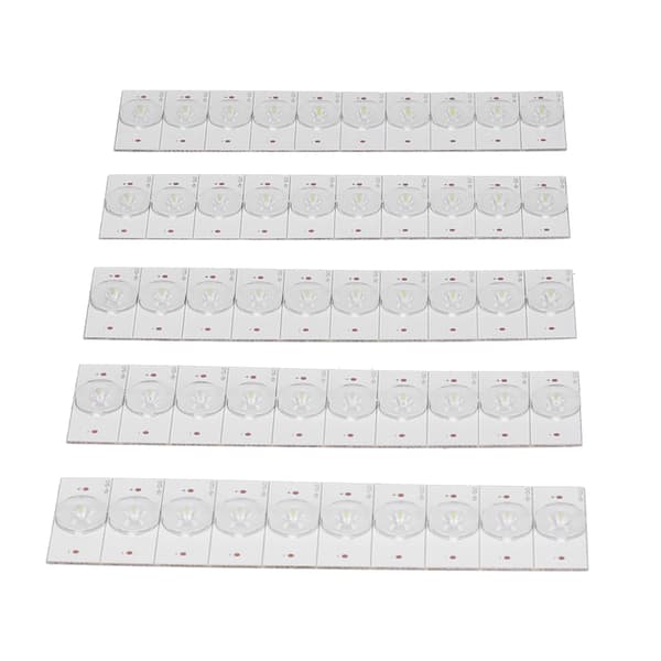 50 stk. SMD-lampeperle med optisk linsefilter, glasfiberplade, 6V LED-lysbånddele