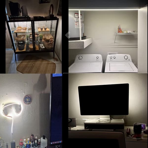 Punktfri USB COB LED-strip, fleksibelt bånd til TV-indretning