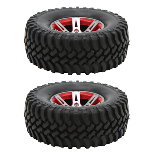 2 st/set 100 mm 1,9 tum gummiband för SCX10 1/10 fjärrkontrollbil uppgraderingsdelar röd