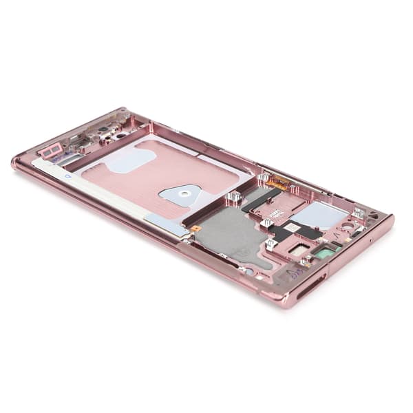 Midtre rammeinnfatning deksel erstatning for Note 20 Ultra reparasjonstjenestedeler Rosa