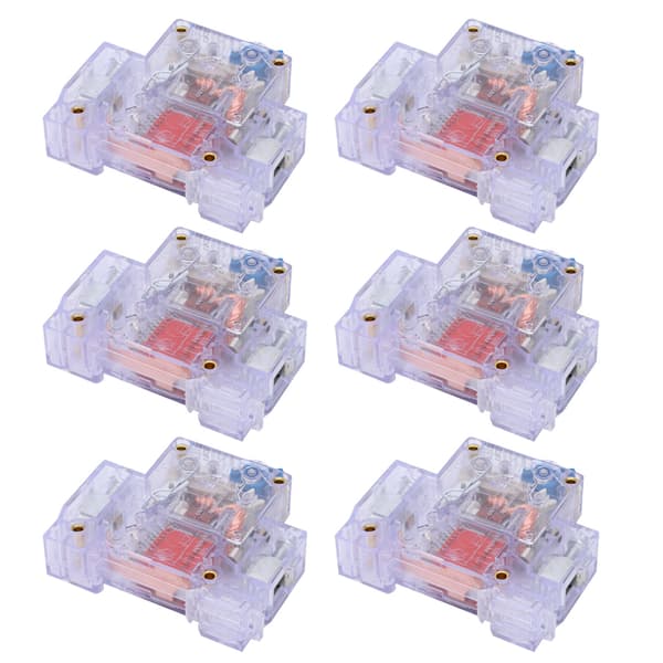 12 stk. DZ47‑63 1P 6‑63A Transparent afbryder MCB luftafbryder kredsløbsbeskyttelse