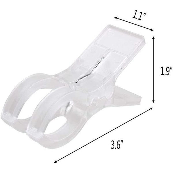 Klar Plast Servetthållare, 8-pack