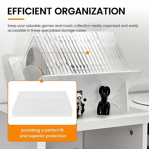 Klar CD Display Boks Opbevaring Beskyttelsesetui 143x126x25mm