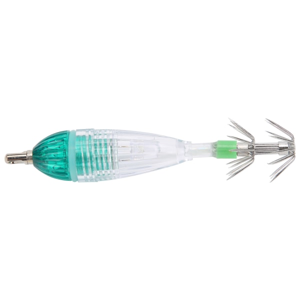 Fiskeri LED Lokke Lys Blæksprutte Form Grønt Lys Farve Agnsfisk Under Vand Lampe med Krog