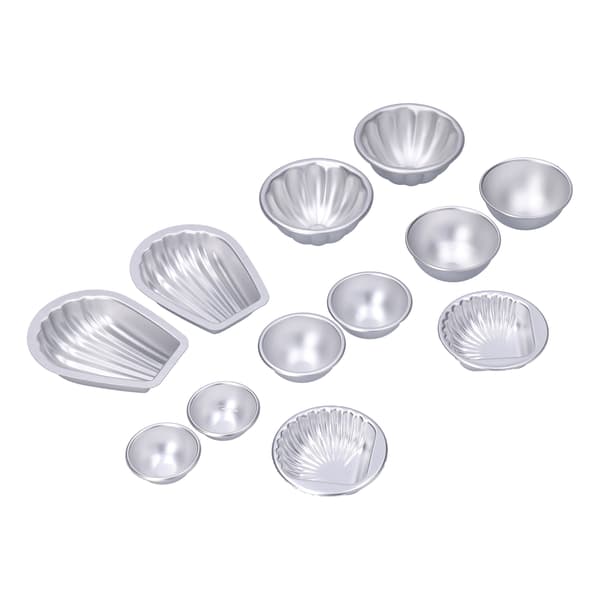 DIY badesaltkuleform husholdningsbærbar aluminiumslegering mousse kake bakeformsett#2