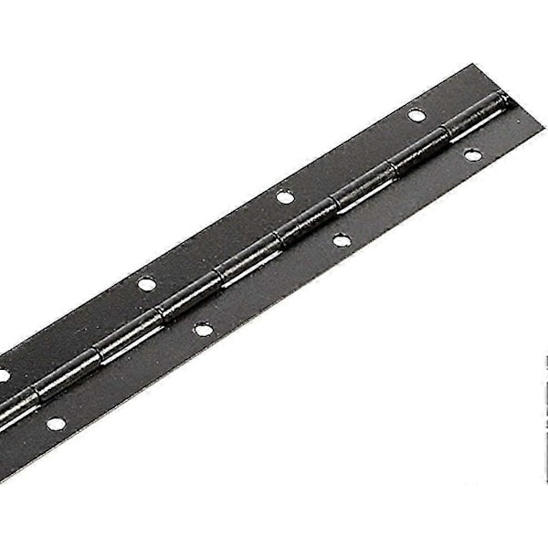 Kontinuerligt Piano Metalhængsel, 380 x 26 x 1mm Forkromet Langt Hængsel 270 Graders Åben Tyk Jern Sort