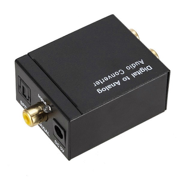Digital Audio Decoder 3,5 mm Jack Koaksial Optisk Fiber
