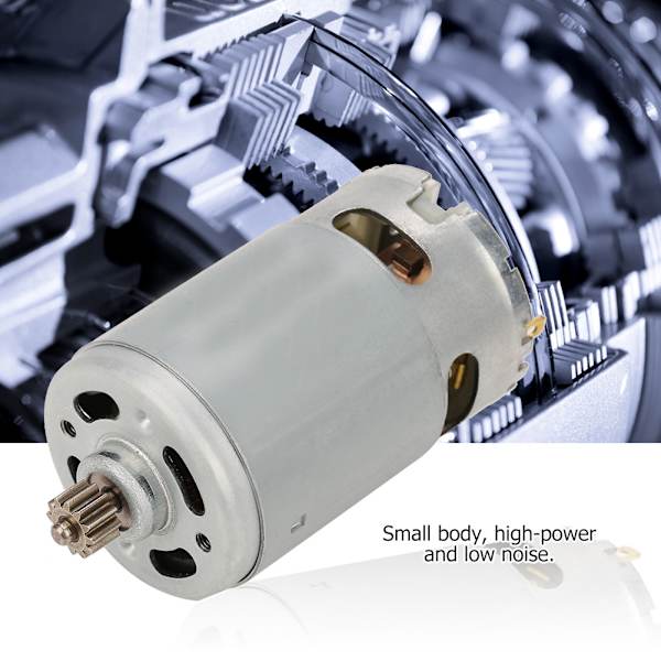 Industriel 2-trins 12 tænders gear DC-motor til elektrisk boremaskine værktøjstilbehør 12V