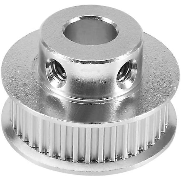 Aluminium 36 Tänder 8mm Hål Timing Belt Fläns 2mm Delning Synkront Hjul för 3D-skrivare CNC