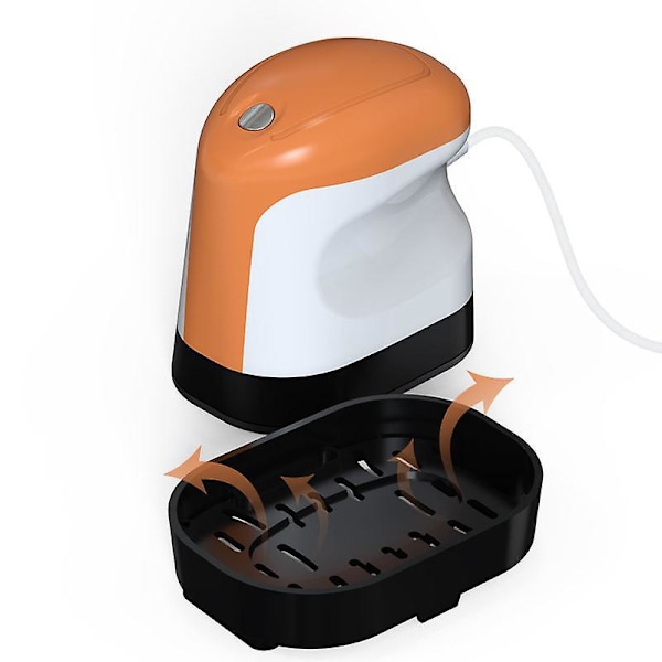 Kannettava Mini Lämpöpainekone T-paitoille, Hatuille, Laukuille - Kompakti ja Kevyt, Oranssi