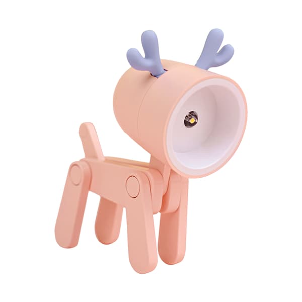 Kreativ LED Kæledyrs Natlampe - Ny Version PinkPink