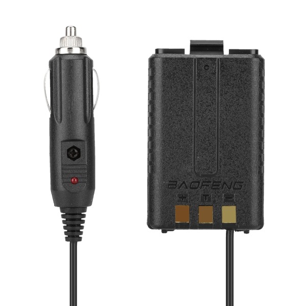 12V bilopladeradapter til Baofeng UV 5R radio walkie talkie bilbatterieliminator