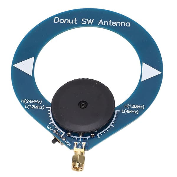 Donut SW Antenne Mini Loop Kortbølgeantenne Signaloverførselstilbehør til FM-radio