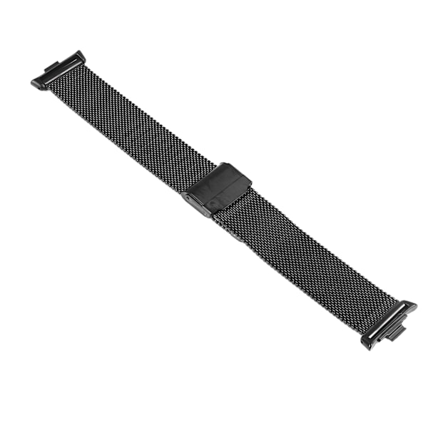 Udskiftningsurrem i rustfrit stål til sport, armbånd til Mi Band 8, sort
