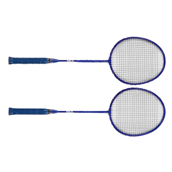 Badmintonracket Lätt Bekväm Järnlegering Amatör Dubbel Badmintonracket Set för Nybörjarträning