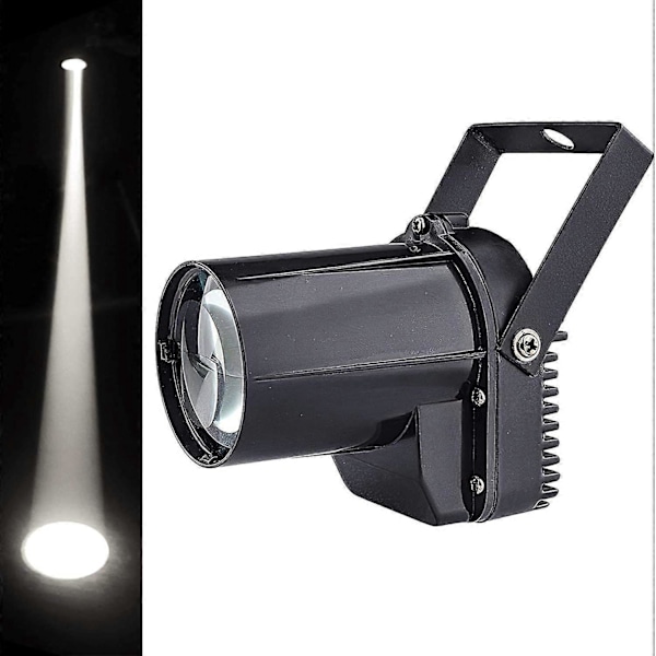 Pin Spot Lys, 3W Hvit LED Strålekaster, DJ Disco Effekt Lampe