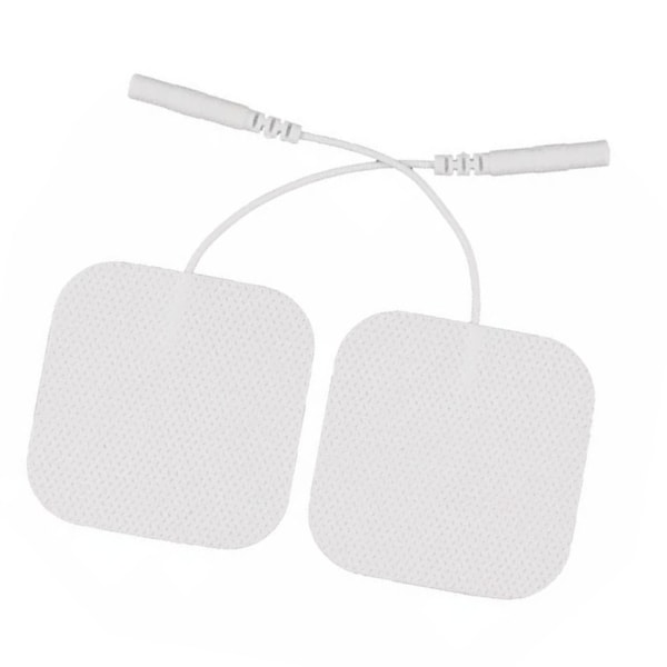 40 stk 2 mm blenderåpningselektrode massasjelapper Selvklebende erstatningsmassasjeputer 5x5 cm