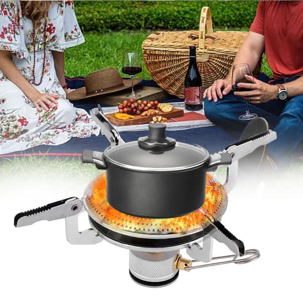 Bärbara Mini Campingkök Vikbar Utomhus Gasolspis Bärbar Ugn Picknickbrännare