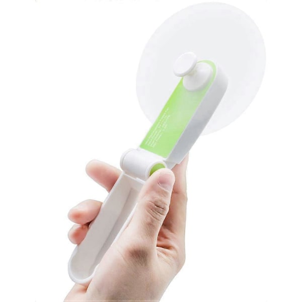 Vikbar Mini Skrivbordsfläkt, USB Uppladdningsbar Liten Portabel Fläkt, Lättviktig Personlig USB-fläkt för Hemmet