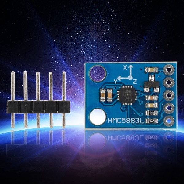 HMC5883L Kalibreringsfrit modul Elektronisk kompasmodul Triaksial magnetfeltsensor