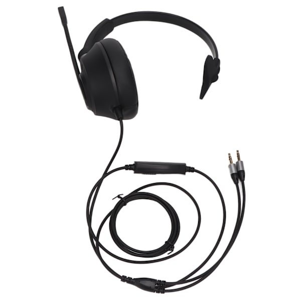 Telefon Headset Professionel støjreduktion Dobbelt 3,5 mm stik PC-headset til Call Center Kundeservice Business