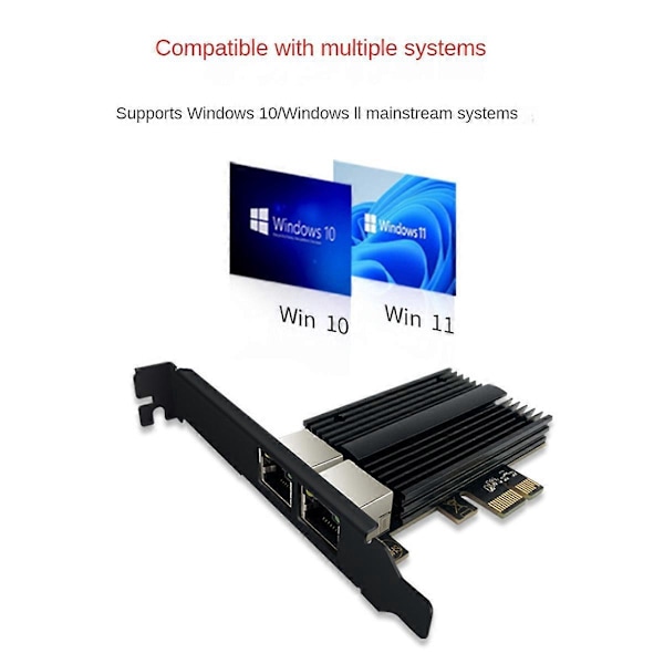 2500Mbps Pcie til RJ45 i226-v Netværkskort 1000/2500Mbps til Desktop