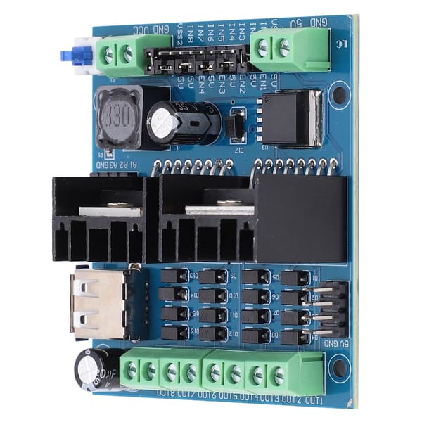 L298N Drivermodul 4-kanals Smart Auto Motor Driving Board Elektronisk Komponent