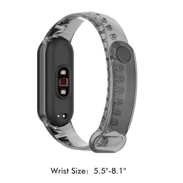 6-pakning med utskiftbare armbånd kompatible med Xiaomi Band 7, fargeskiftende myke TPU-armbånd, justerbar håndleddsstropp for kvinner og menn