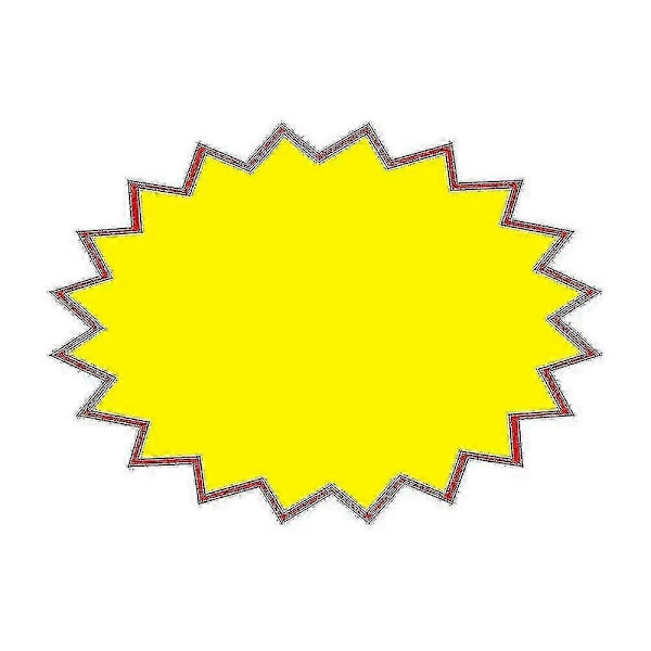 100 Stykker Eksplosjons Prislapp Kartong Reklameskilt Selger 13x17cm