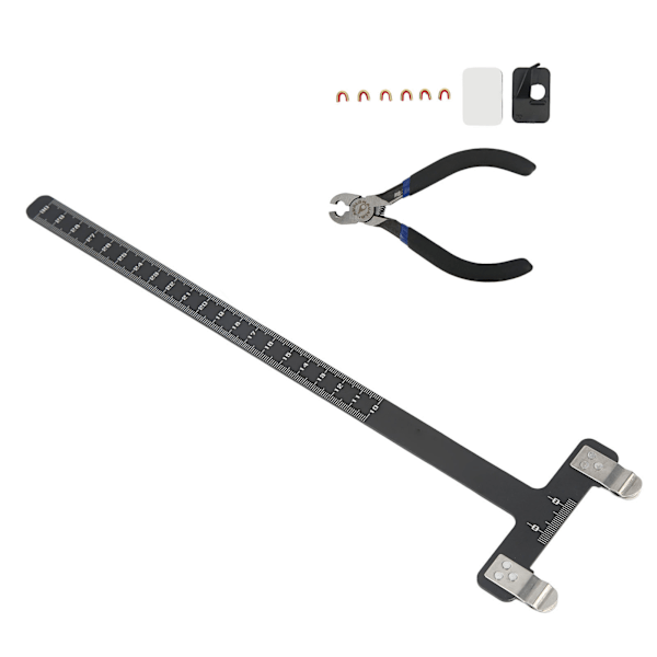 Bågskytte Tuning Verktygssats Recurve Båge T-Vinkel Båge Linjal Pilnockpunkter Praktisk Aluminiumlegering