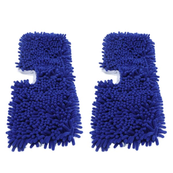2 STK Mopphodepute Mikrofiber Mopperstatningspute Vaskbar Gjenbrukbar Mopprefill for OCedar