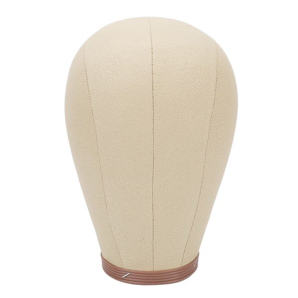 Parykk Mannequin Hode Nål Binding Canvas Hårstykke Modellhode for Parykk Styling Tørking Display 23in