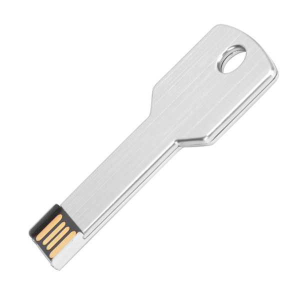 Nøkkelform USB-minnepinne USB-minneplate USB-minnepinne for datamaskinbruk Silver8GB