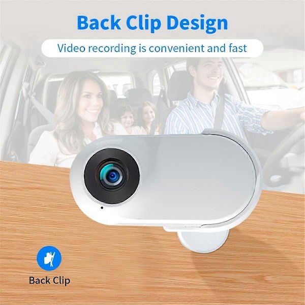 1080P Mini Action Kamera Udendørs Sport Lommekamera Sort