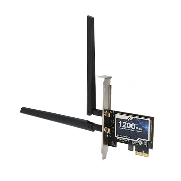 PCIe Ethernet-kort 300Mbps på 2,4G 867Mbps på 5G stabil BT-anslutning Gigabit Ethernet-kort för skrivbordschassi