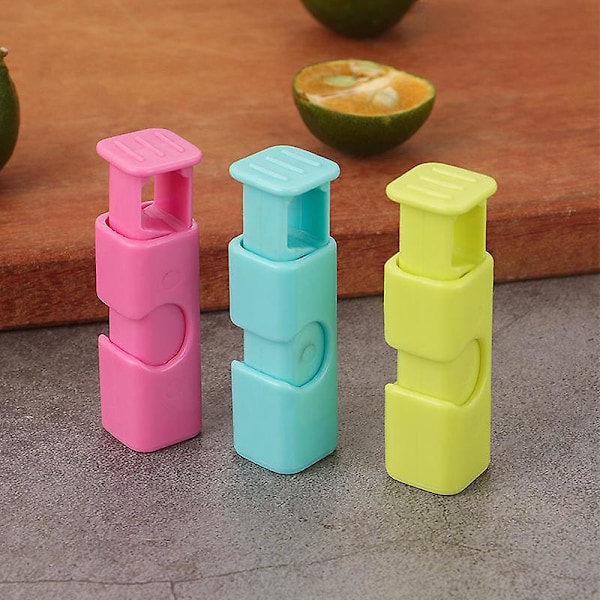 Squeeze Lock Bröd Påse Klipp för Matförvaring Plastpåse Förslutare