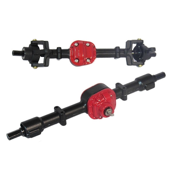 RC-auton metallivaihteisto etu- ja taka-akselisarja MN D90 D91 mustalle