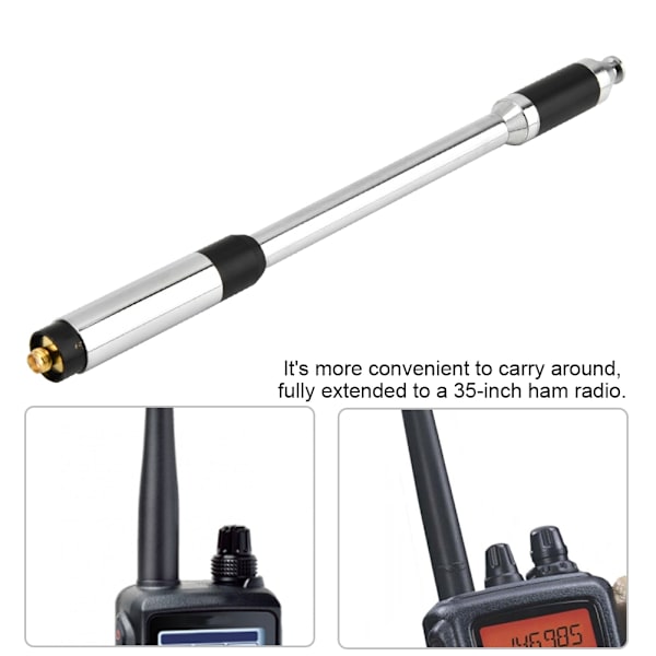 RH770 SMA Teleskopisk handhållen radioantenn för hona, hög förstärkning för walkie talkie