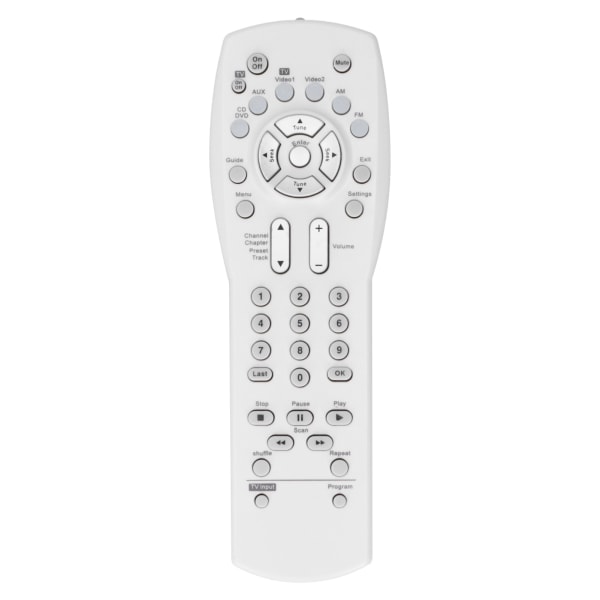 TV/ DVD/ VCR/ AUX/ Audio/ Video Media Center System Controller för AV 3‑2‑1 Series White