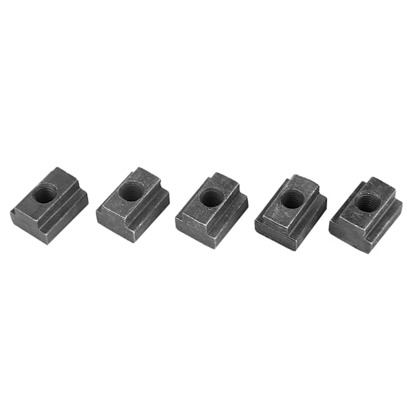 5 st Black Oxide Grade 8.8 Kolstål t slitsmutter T mutter gängad M6-gänga