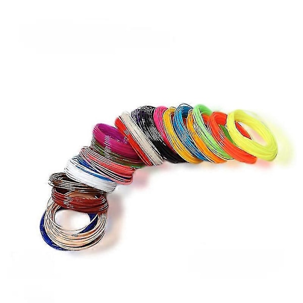 3D-utskriftsmaterial för 3D-pennor 50m PCL PLA Filament 1.75mm 10 Färger