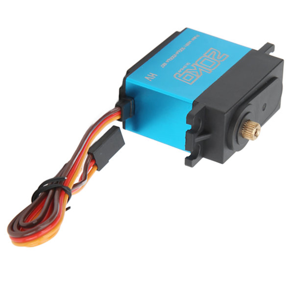 20KG Vattentät RC Metallväxel Digital Servo + 25T Metall Servoarm för RC Bil Flygplan