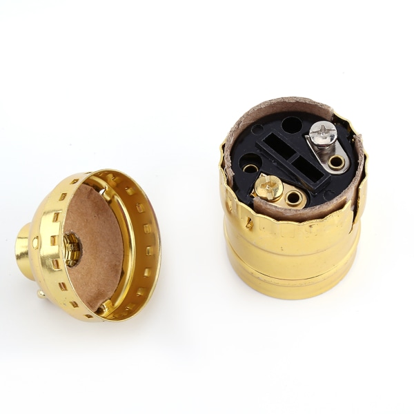Retro Gold E27 -polttimotelineen lampun kanta - ei kytkintä tai johtoa gold