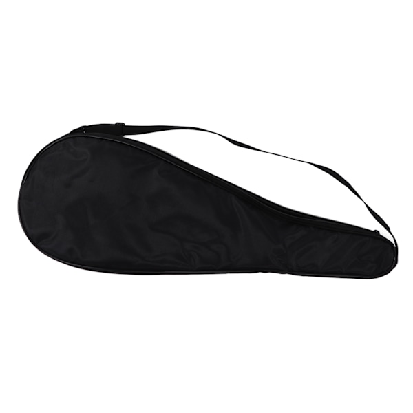 Squash Racket Cover Bag Lättvikt Vadderad Racket Bärväska med Justerbar Axelrem Svart