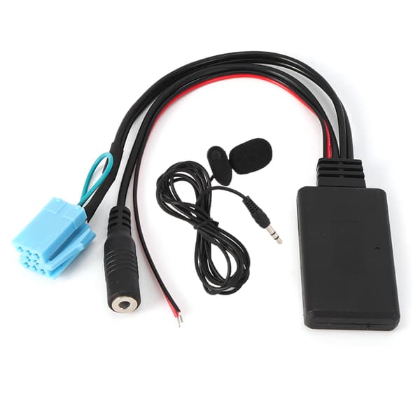 8-pinners Bluetooth AUX IN-kabeladapter med mikrofon håndfri samtale, passer til Smart Fortwo 450