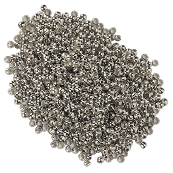 500 st Crimp Beads Runda Distanslösa Stopp Terminators Toppar för Halsband Armband DIY Platina Plätering