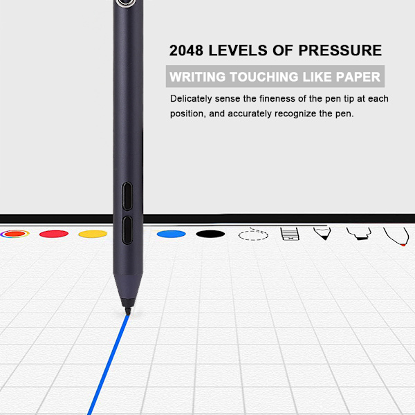 Tablet Smart Stylus Universal Pen Passar Microsoft Surface Pro 3 4 5 G Book Go Mörkblå