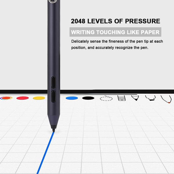 Tablet Smart Stylus Universal Penn Passer for Microsoft Surface Pro 3 4 5 G Book Go Mørkeblå
